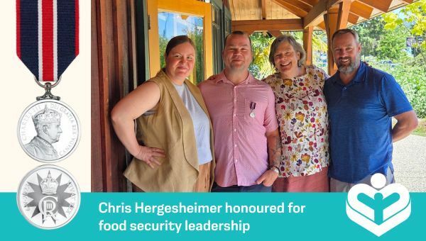 Chris Hergesheimer honoured for food security leadership