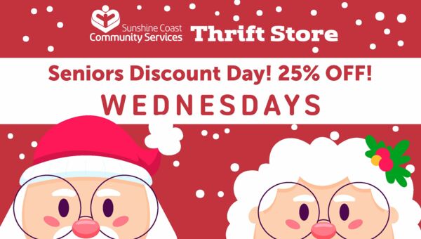 Thrift Store - Seniors Discount Day 25% Off!