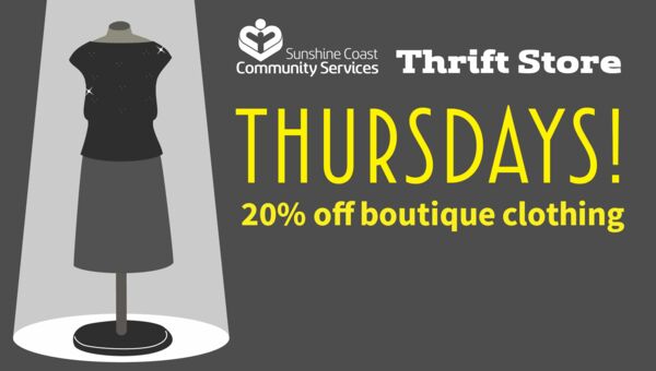 20% Off Boutique Clothing (Thrift Store)